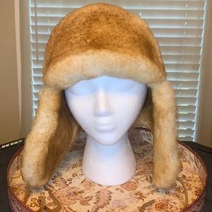 Zavelio Aviator Shearling Sheepskin Fur Hat